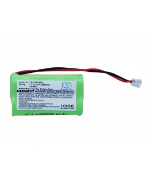 2.4V 2Ah Ni-MH battery for Universel AA x 2