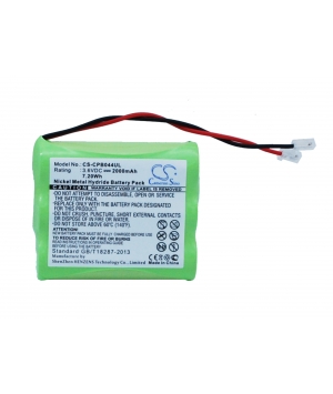 3.6V 2Ah Ni-MH battery for Universel AA x 3