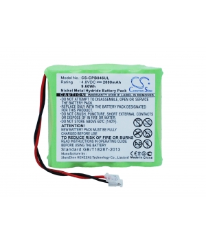 4.8V 2Ah Ni-MH battery for Universel AA x 4