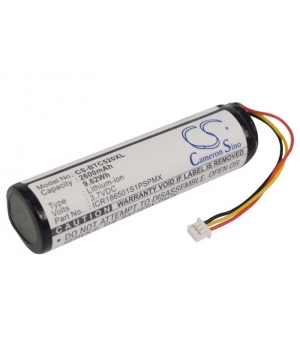 3.7V 2.6Ah Li-ion batterie für GPS Blaupunkt Lucca 5.2