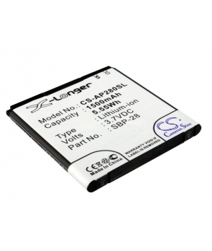 3.7V 1.5Ah Li-ion battery for Asus A66