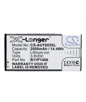 3.8V 2Ah Li-ion battery for Asus PadFone X Mini 4.5