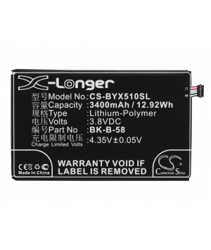 Battery 3.8V 3.4Ah LiPo BK-B-58 for BBK VIVO X510T