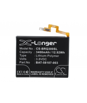 3.8V 3.4Ah LiPo battery for Blackberry Passport