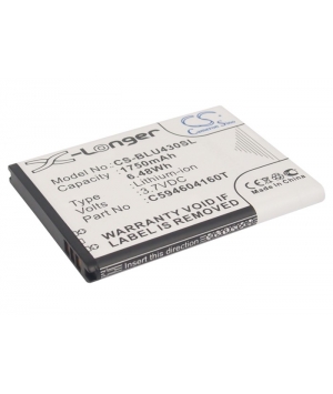 3.7V 1.75Ah Li-ion battery for BLU D910A