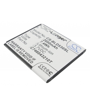 3.7V 2Ah LiPo battery for BLU D010