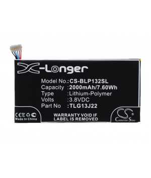 3.8V 2Ah LiPo battery for BLU L132L