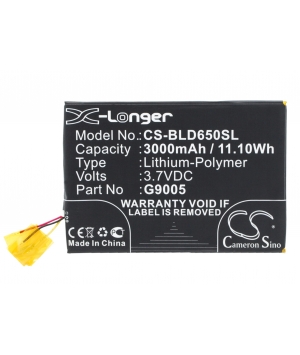 3.7V 3Ah LiPo battery for BLU D650