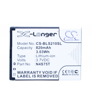 3.7V 0.82Ah Li-ion battery for BLU Deejay II