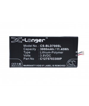 3.8V 3Ah LiPo battery for BLU D700