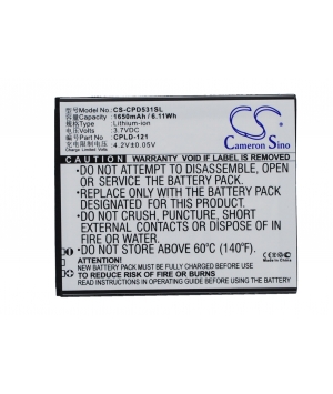 3.7V 1.65Ah Li-ion battery for Coolpad 5311