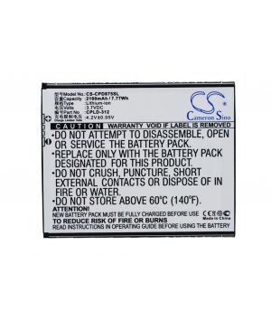 3.7V 2.1Ah Li-ion battery for Micromax yureka