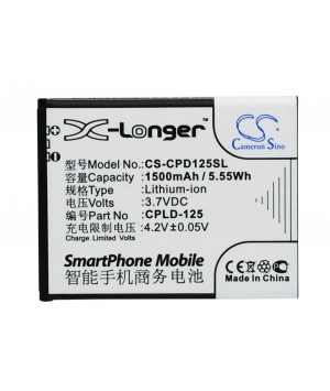 3.7V 1.5Ah Li-ion battery for Coolpad 8017-T00