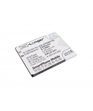 3.8V 2.3Ah Li-ion battery for Coolpad 8675