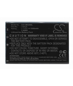 Batteria 3.7V 1.05Ah Li-ion per Creative DiVi CAM 428 Portable MP3 Play