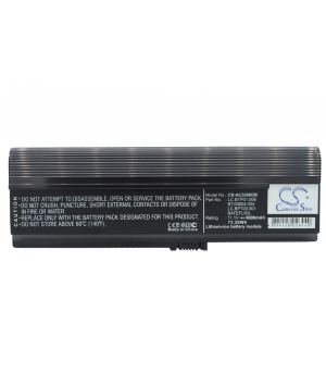 Batería de iones de litio de 11.1V 6.6Ah para Acer TravelMate 3000