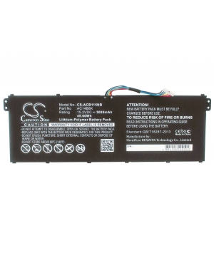 Batteria 15.2V 3Ah LiPo per Packard Bell EasyNote LG71-BM