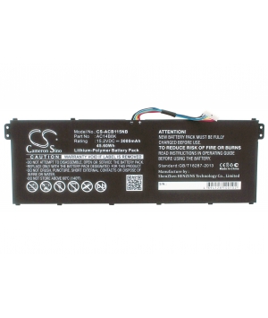 Batterie 15.2V 3Ah LiPo pour Packard Bell EasyNote LG71-BM
