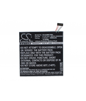 Batterie 3.8V 3.9Ah LiPo pour Asus Fonepad 7"