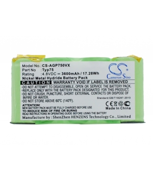 Batteria 4.8V 3.6Ah Ni-MH per AEG AG64x