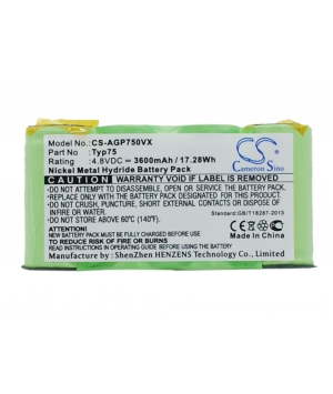 Batterie 4.8V 3.6Ah Ni-MH pour AEG AG64x