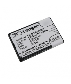 3.7V 1.7Ah Li-ion battery for MOBI DXR