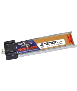 Battery 3.7V Lipo 1S 220 mAh 25C taken integrated Eflite MCX