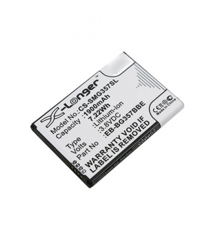 Batterie 3.8V 1.9Ah Li-ion type BG357BBU pour Samsung Galaxy Ace 4 LTE (EB-BG357BBE)