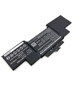 11.36V 8.7Ah LiPo batterie für Apple MacBook Pro 15" A1398 Retina 2