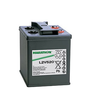 2V 520Ah maratón L2V520 AGM batería de plomo