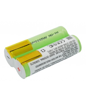 Batteria 2.4V 2Ah Ni-MH per Philips 282XL