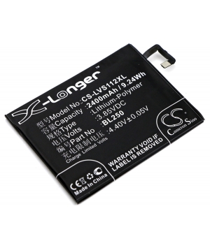 Battery 3.85V 2.4Ah LiPo BL250 for Lenovo Vibe S1