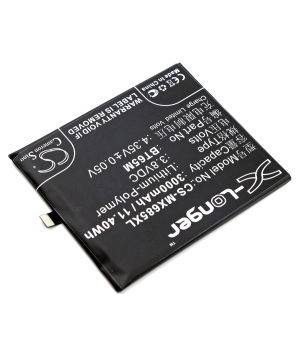 Batterie 3.8V 3Ah LiPo BT65M pour Meizu MX6
