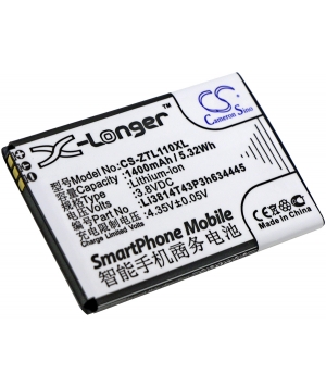 3.8V 1.4Ah Li-ion battery for ZTE Blade L110