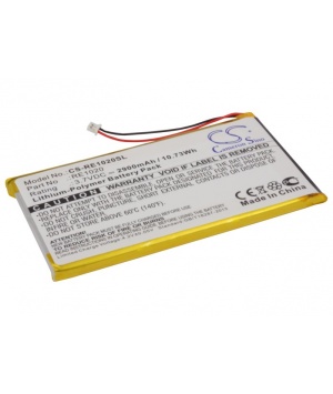 Batteria 3.7V 2.9Ah Li-Polymer per Rollei ES1020G MP3 Player