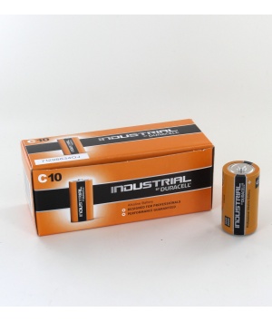 10 batteries LR14 C alkaline DURACELL Industrial