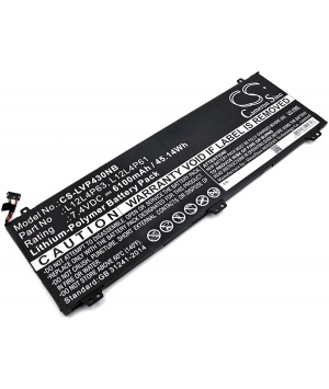 Batterie 7.4V 6.1Ah LiPo L12M4P61 pour Lenovo IdeaPad U330p