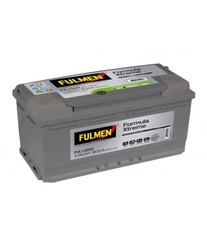 Batterie Démarrage 12V 100Ah 900A +D (353x175x190mm) (FA1000)