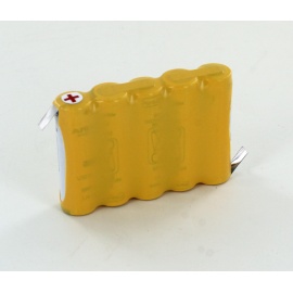Batterie Ni-Cd 6V 800mAh 5VSTAA-CC Cosses à souder Saft (805704)