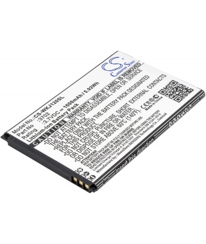 3.7V 1.6Ah Li-ion battery for Wiko Jerry
