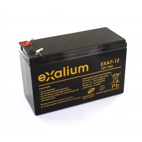 Lead Battery 12V 7Ah Exalium EXA7-12
