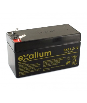 batería plomo Exalium 12V 1.2Ah EXA1.2-12