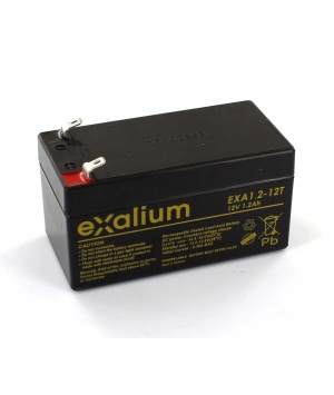 Image Batería plomo Exalium 12V 1.2Ah EXA1.2-12T