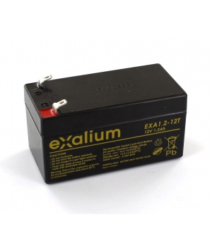 batería plomo Exalium 12V 1.2Ah EXA1.2-12