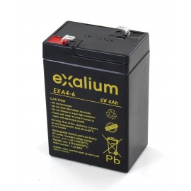 Batterie Plomb 6V 4Ah EXALIUM (70X47X105) (EXA4-6) 