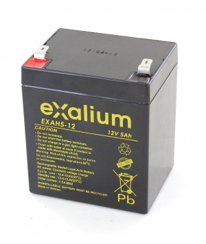 Batterie Plomb 12V 5Ah EXALIUM (90X70X106) (EXAH5-12) 