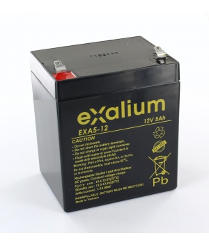 Image Batterie plomb Exalium 12V 5Ah EXA5-12