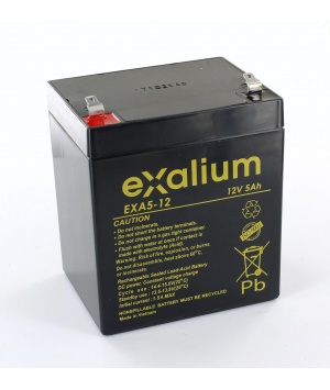 lead battery Exalium 12V 5Ah EXA5-12