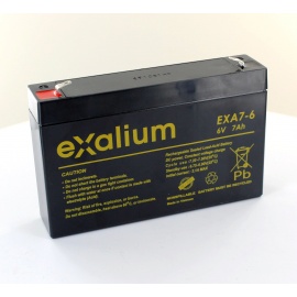 batería de plomo Exalium 6V 7Ah EXA7-6