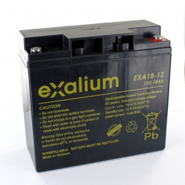 Batterie Plomb 12V 18Ah EXALIUM (181X76X167) M5 (EXA18-12) 